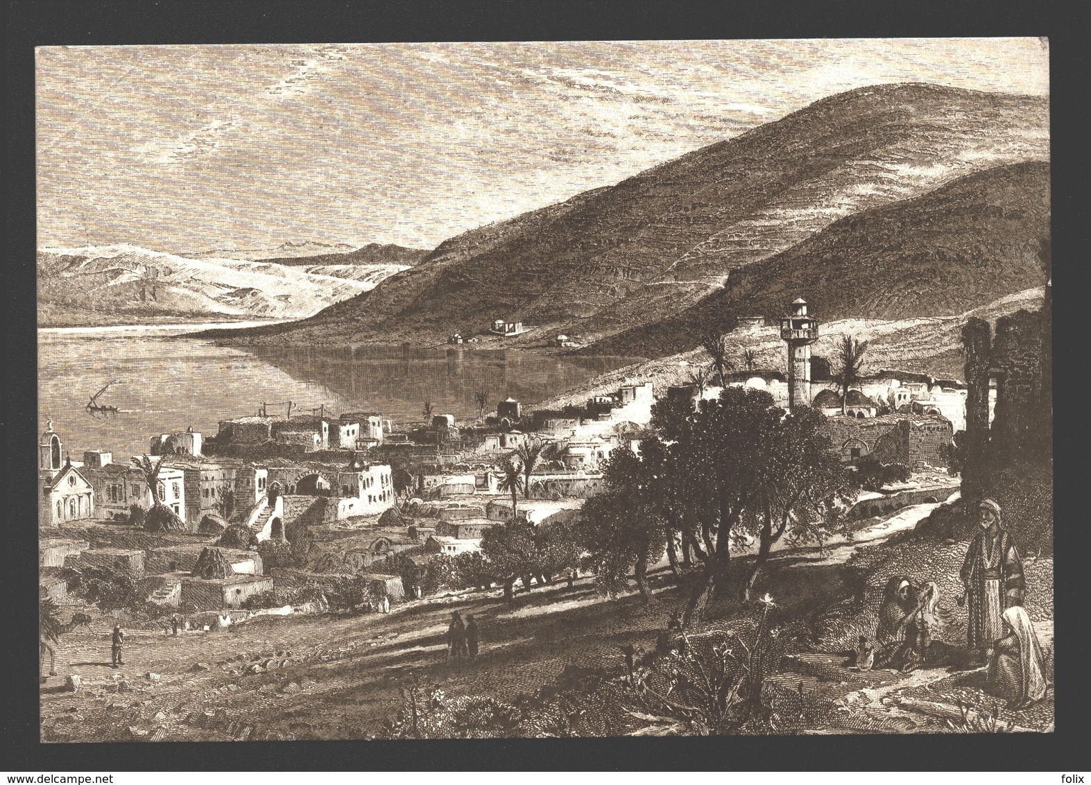 Tiberias - By H. Fenn 1875-1880 - Ed. PLO (Palestine Liberation Organization) - Firm Paper 16 X 11 Cm - Palestina