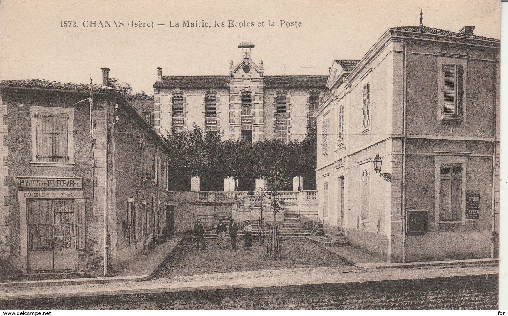 Isère : CHANAS : La Mairie, Les écoles Et La Poste - Chanas