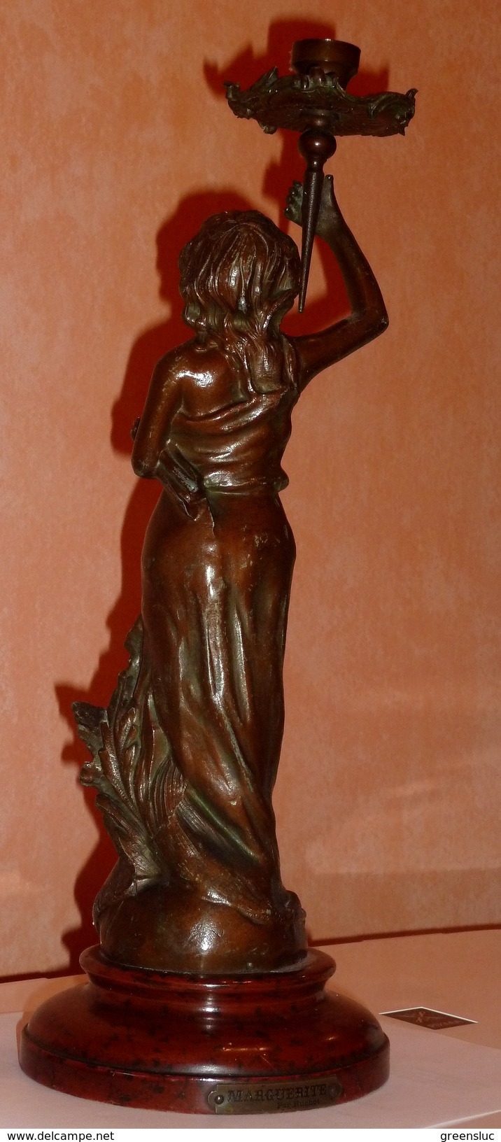 Régule Patine Bronze " Marguerite " Par Charles RUCHOT. XIXeme - Autres & Non Classés