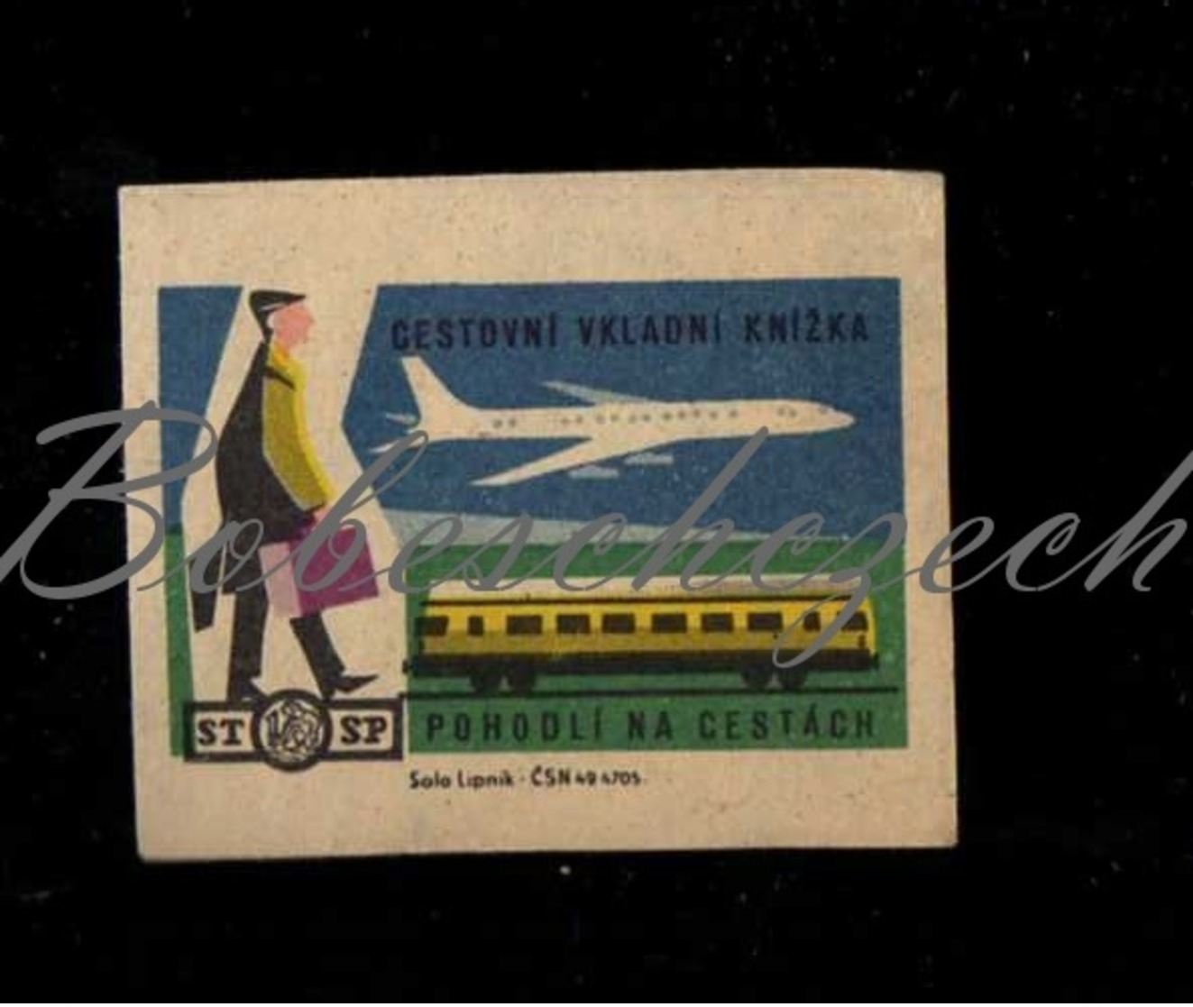 D250 CZECHOSLOVAKIA 1964 Saving Statni Sporitelna State Saving Bank Travel Passbook Comfort Man With Luggage Plane Train - Zündholzschachteletiketten