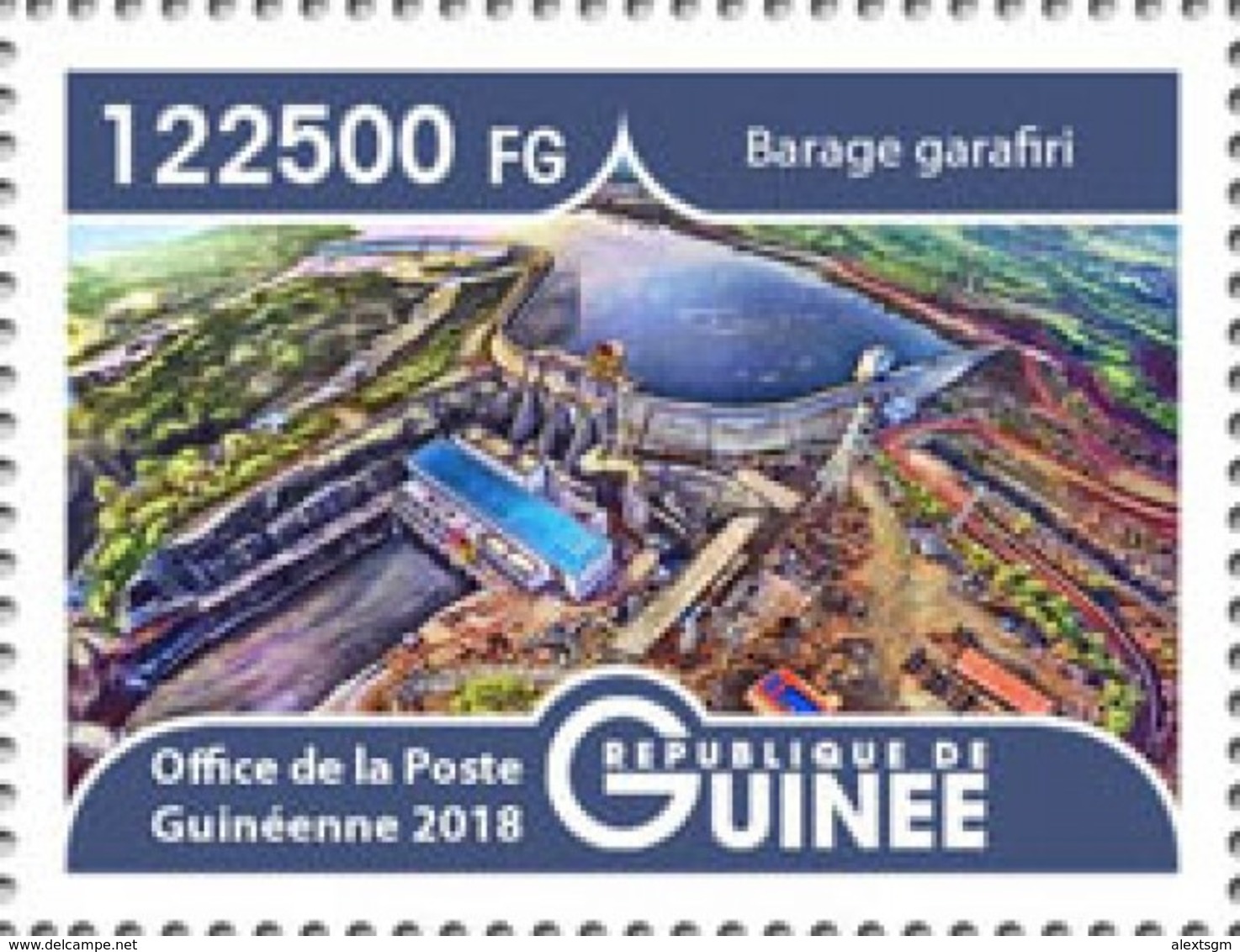 GUINEA 2018 - Garafiri Dam, 1v. Official Issue - Eau