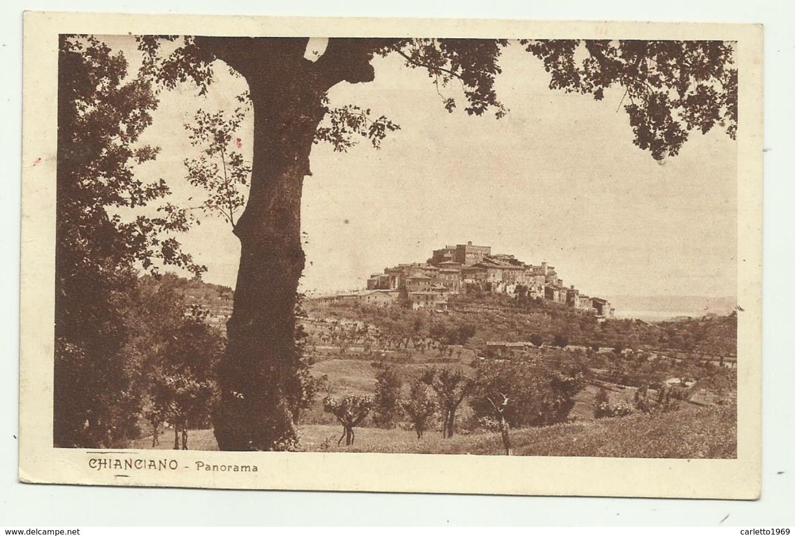 CHIANCIANO  - PANORAMA   VIAGGIATA FP - Siena