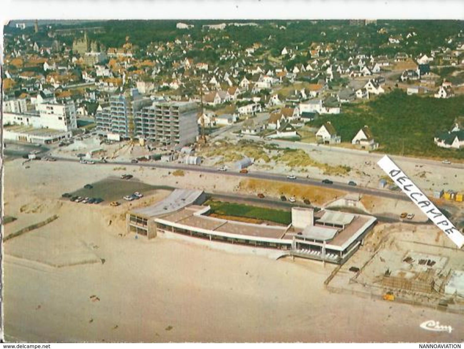 CP LE TOUQUET PARIS PLAGE   VUE AERIENNE CONSTRUCTION DU PRESIDENT ET DE LA THALASSO - Le Touquet