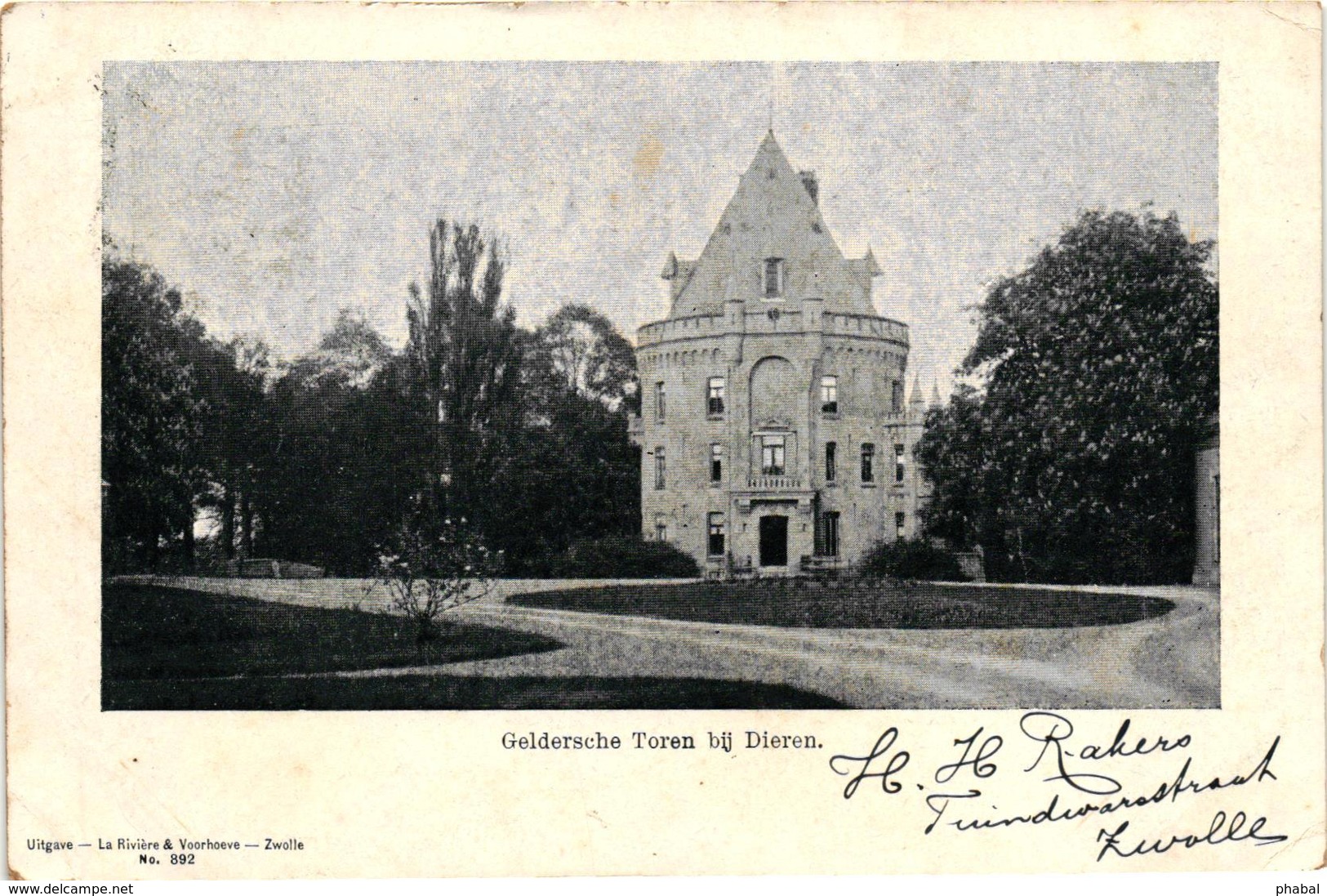 The Netherlands, Dieren, Geldersche Toren Bij Dieren, Old Postcard 1902 - Other & Unclassified