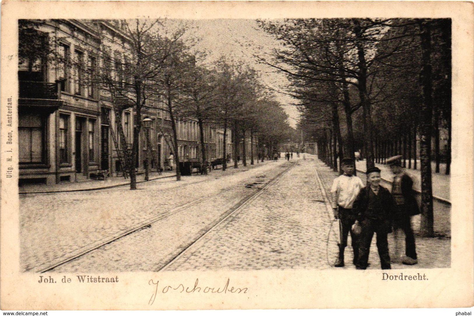 The Netherlands, Dordrecht, Joh. De Witstraat, Old Postcard Pre. 1905 - Dordrecht