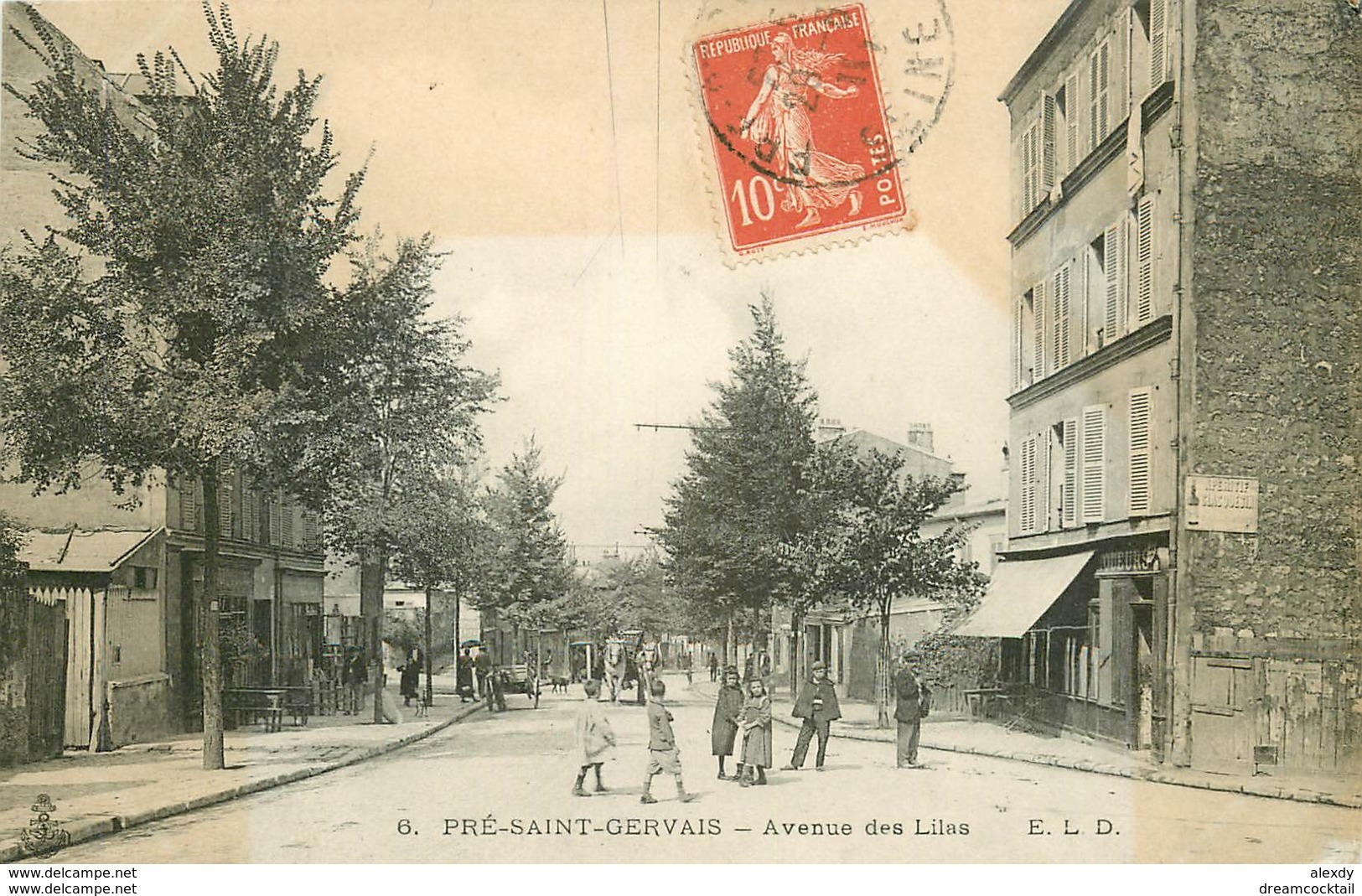 WW 93 LE PRE-SAINT-GERVAIS. Bistrot Buvette Avenue Des Lilas 1911 - Le Pre Saint Gervais