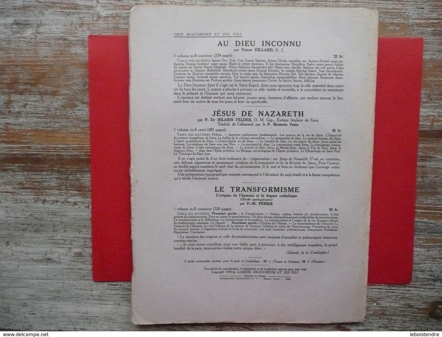 DICTIONNAIRE DE SPIRITUALITE FASCICULE VIII  ASCETIQUE ET MYSTIQUE DOCTRINE ET HISTOIRE 1938 VILLER CAVALLERA GUIBERT - Woordenboeken