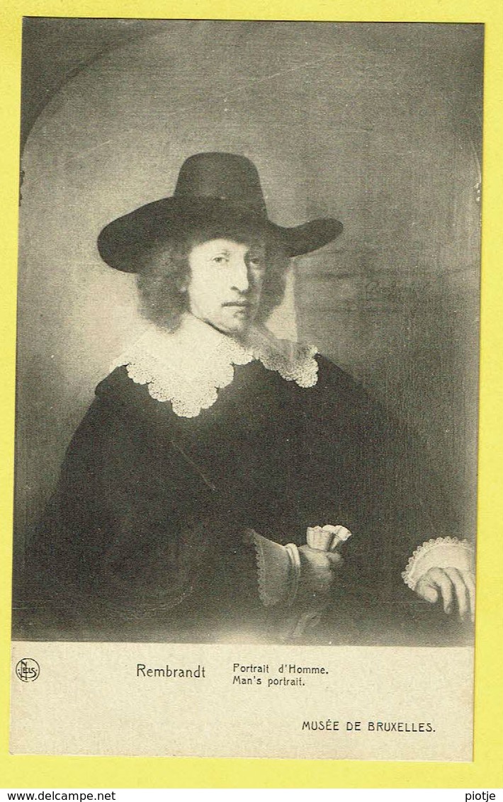 * Brussel - Bruxelles - Brussels * (Nels, Ern Thill) Musée De Bruxelles, Museum, Rembrandt, Portrait D'homme, Art - Musea