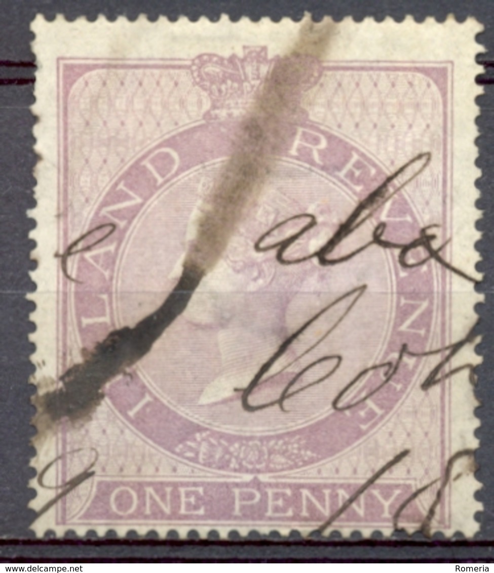 Grande Bretagne - 1860/1867 - Yt F 1 - Timbre Fiscal - Obl. - Revenue Stamps