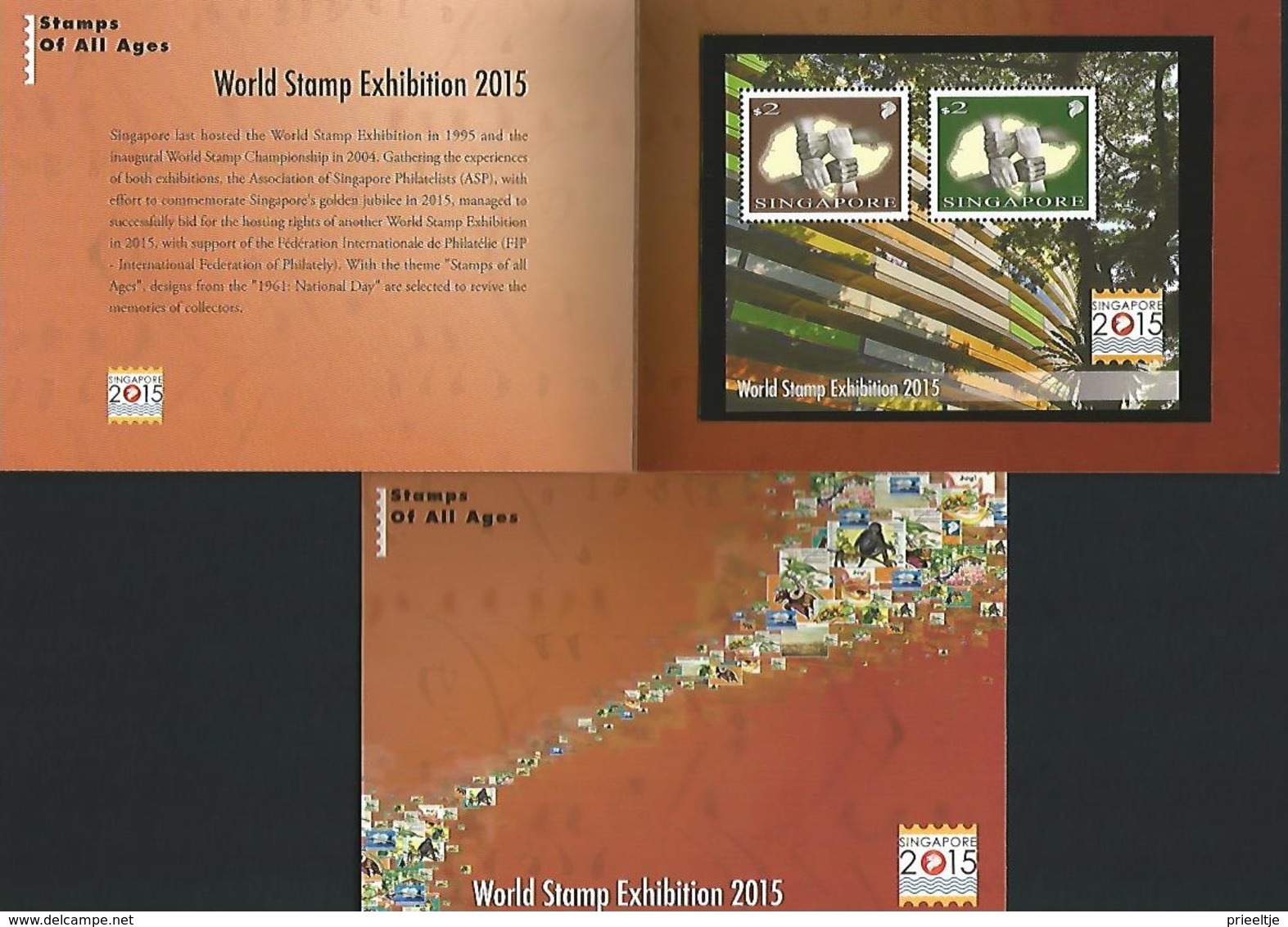 Singapore 2014 World Stamp Exhibition 2015 Collector Sheet S/S Y.T. BF 169B ** - Singapour (1959-...)