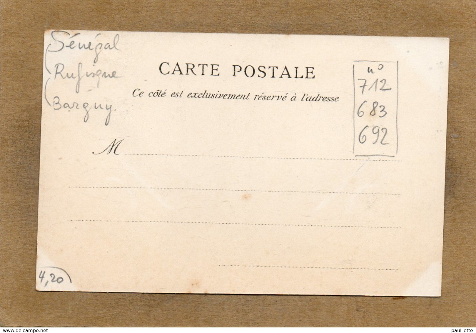 CPA - Sénégal - RUFISQUE - BARGNY - Aspect Du Village Et Des Nombreuses Cases D'habitation En Bord De Fleuve En 1900 - Senegal