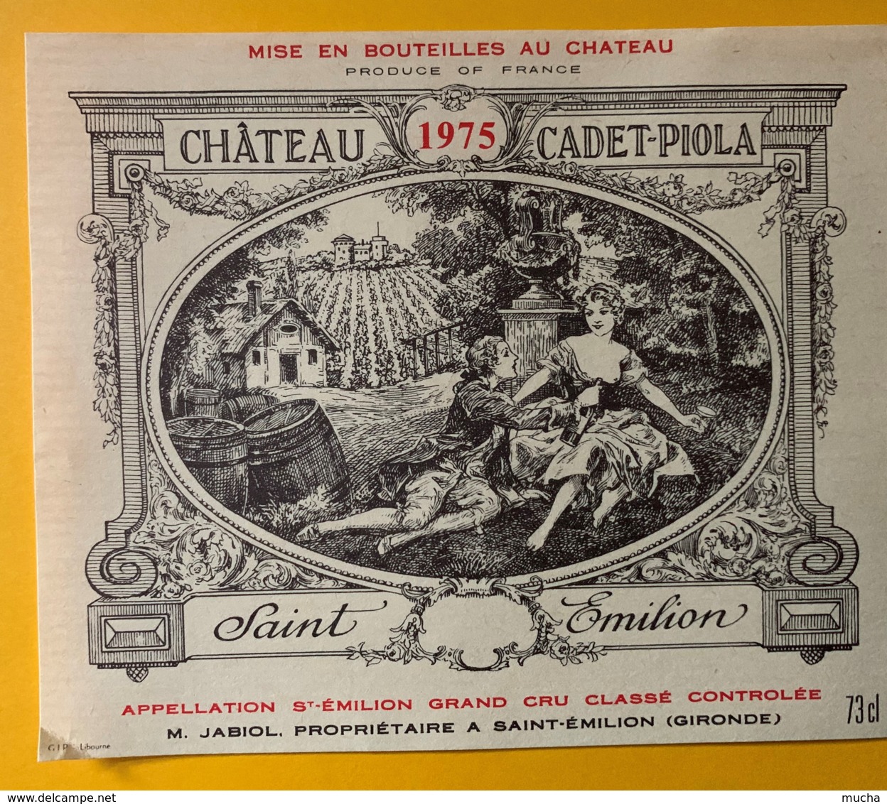 9922 - Château Cadet-Piolla 1975 Saint-Emilion - Bordeaux