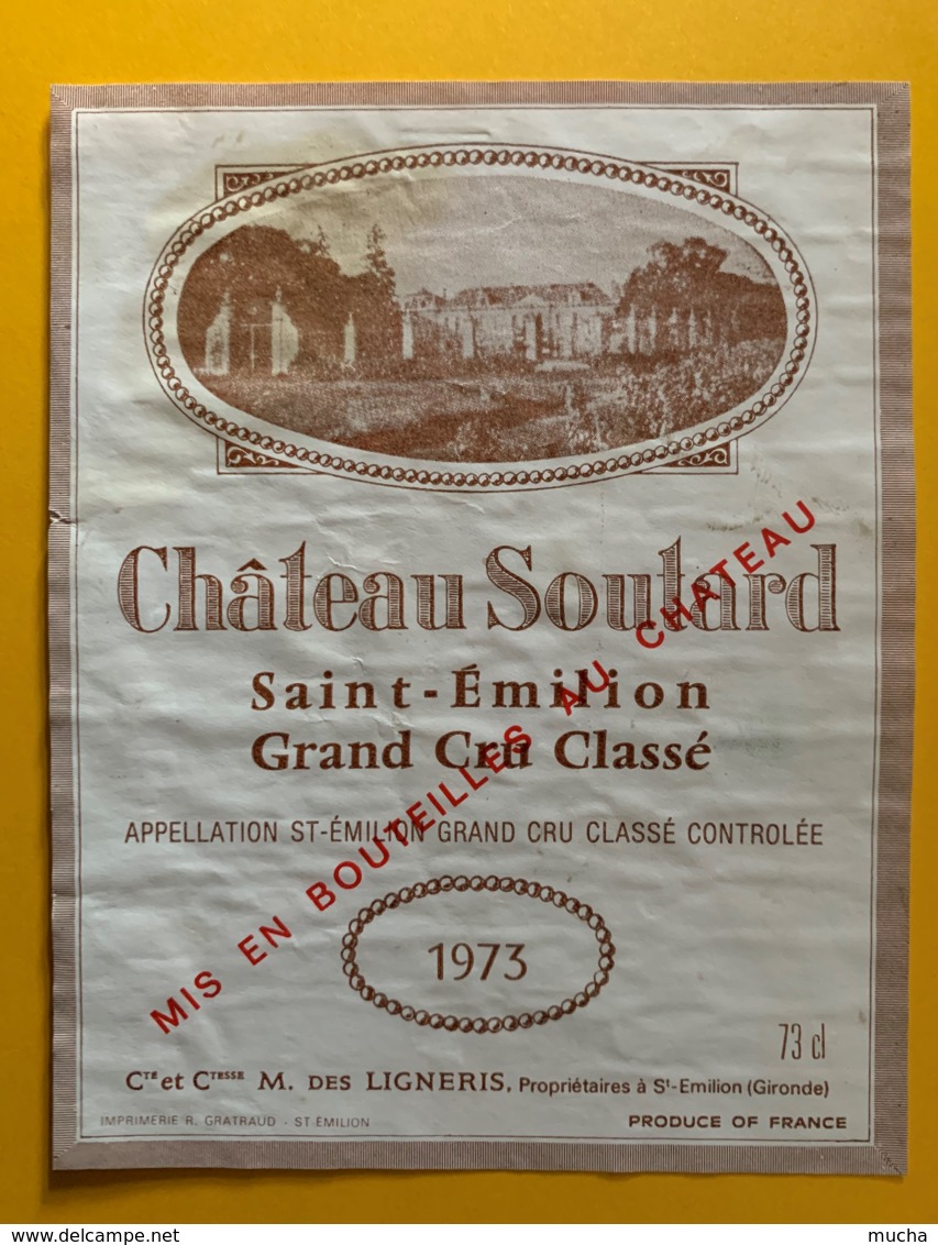 9944 - Château Soutard 1973 Saint-Emilion - Bordeaux