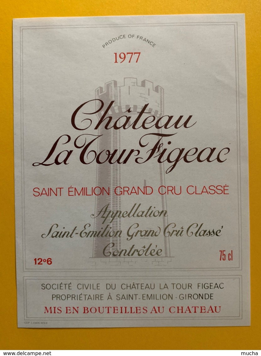 9950 - Château La Tour Figeac 1977 Saint-Emilion - Bordeaux