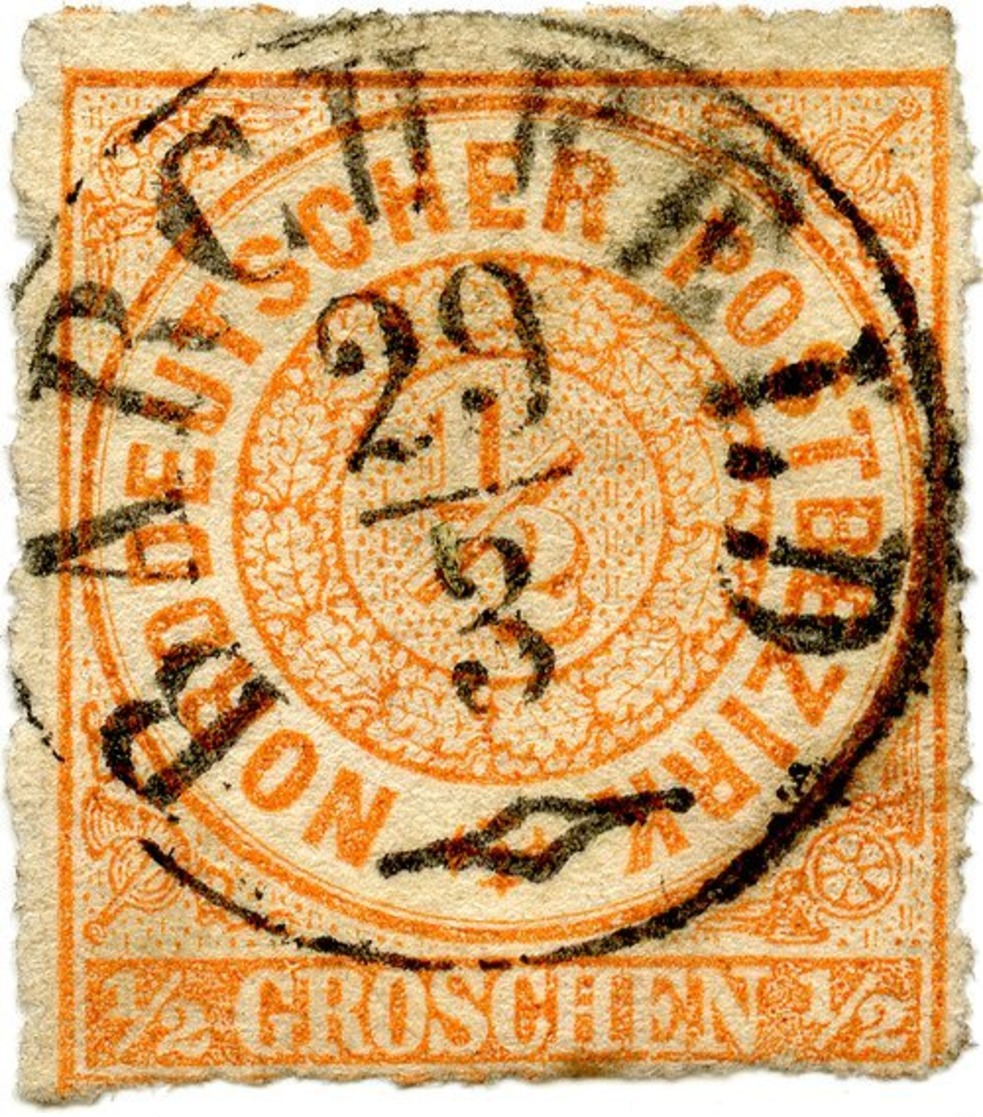 THURN UND TAXIS K1 BARCHFELD VOLL AUF NDP 1/2 Gr. ORANGE, Nr. 3, SEM + 30,- - Sonstige & Ohne Zuordnung