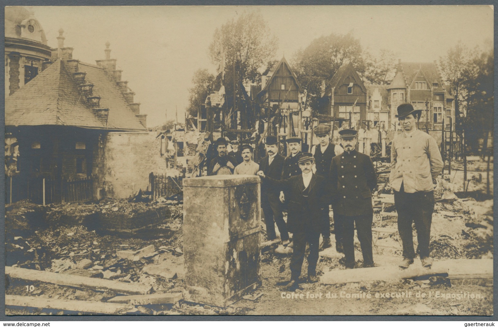 Ansichtskarten: Alle Welt: BELGIEN, Bruxelles Brüssel Brand Während Der Weltausstellung EXPO 1910, R - Ohne Zuordnung