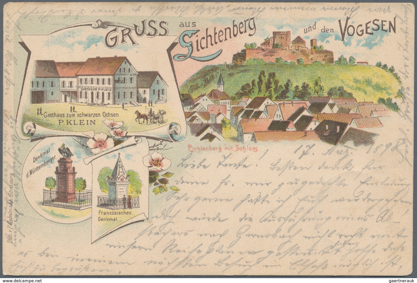 Ansichtskarten: Alle Welt: FRANKREICH, Elsaß-Lothringen, Eine Sehenswerte Sammlung Mit 129 Historisc - Ohne Zuordnung