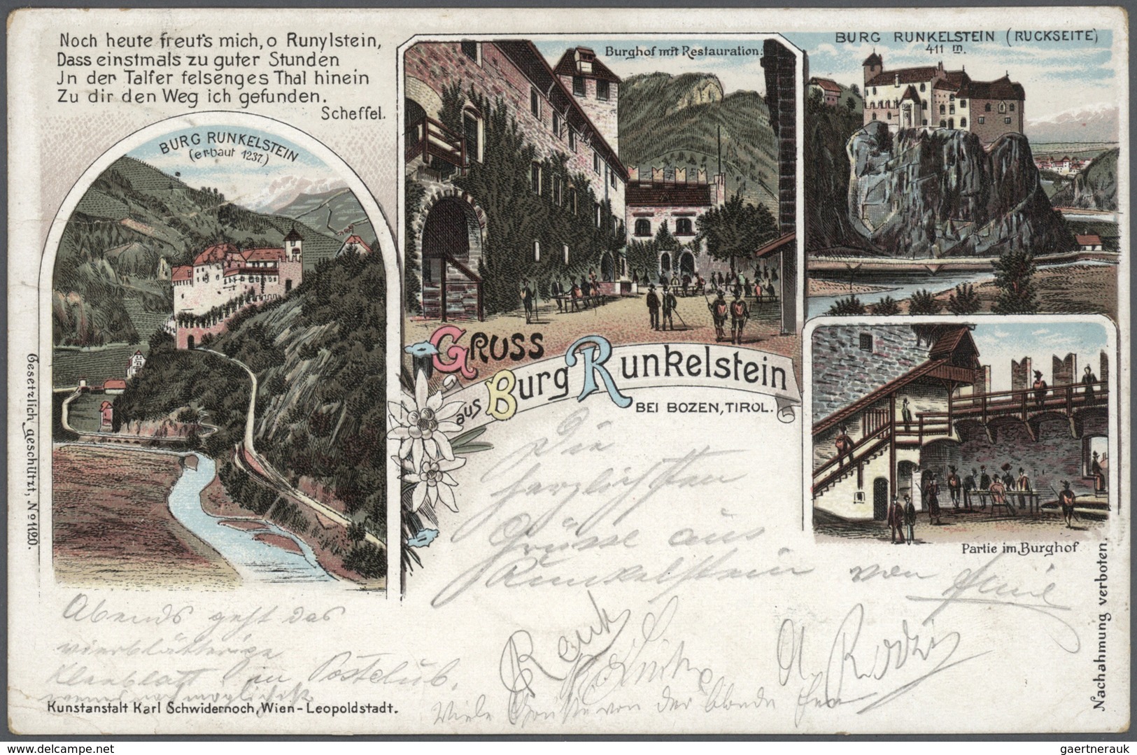 Ansichtskarten: Alle Welt: ITALIEN - 1898/1935, Südtirol / Alto Adige. Feinst Nach Orten Und Tälern - Unclassified