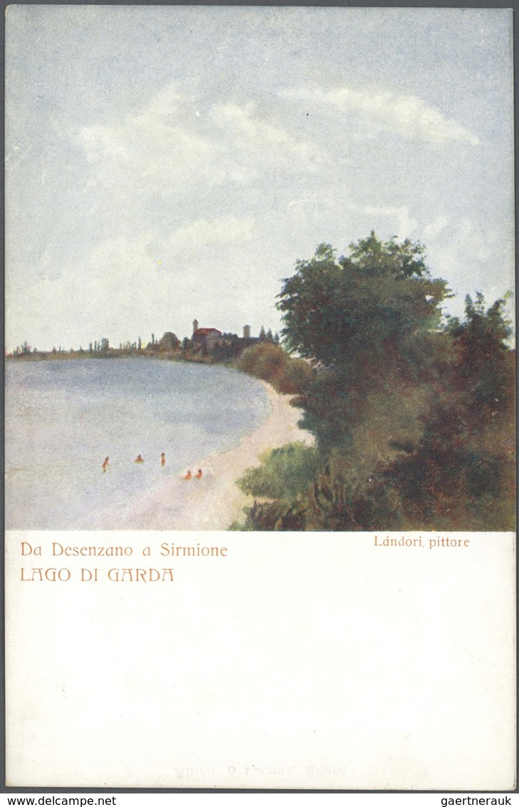 Ansichtskarten: Alle Welt: ITALIEN - 1898/1940, Trentino Mit Dem Gardasee Als Sehr Umfangreicher Bes - Ohne Zuordnung