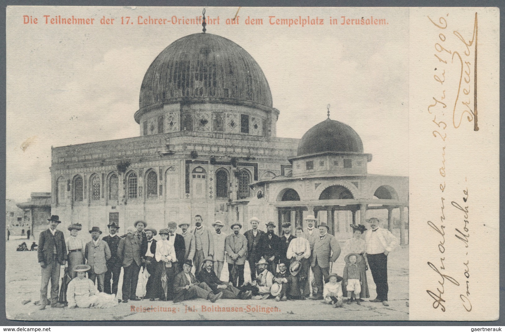 Ansichtskarten: Alle Welt: PALESTINA / ISRAEL, Umfangreicher Bestand An Weit über 350 Historischen A - Unclassified