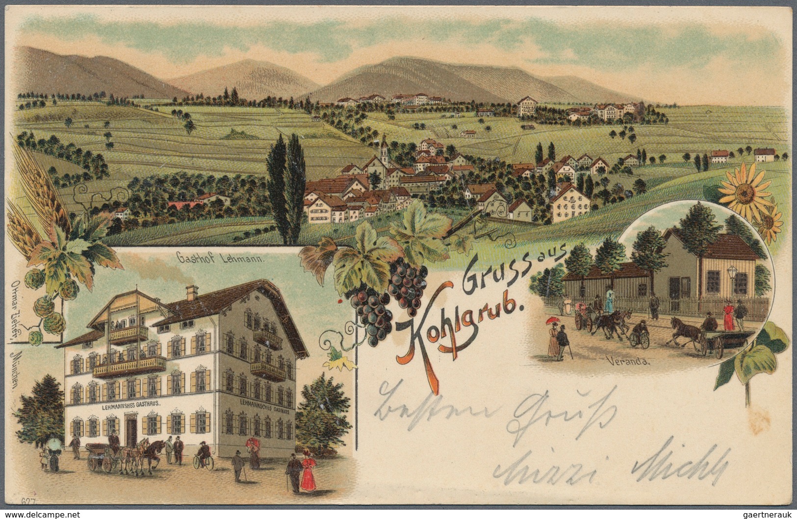 Ansichtskarten: Bayern: AMMERGAU (alte PLZ 810 Und 811), Kleine Partie Mit 15 Historischen Ansichtsk - Sonstige & Ohne Zuordnung