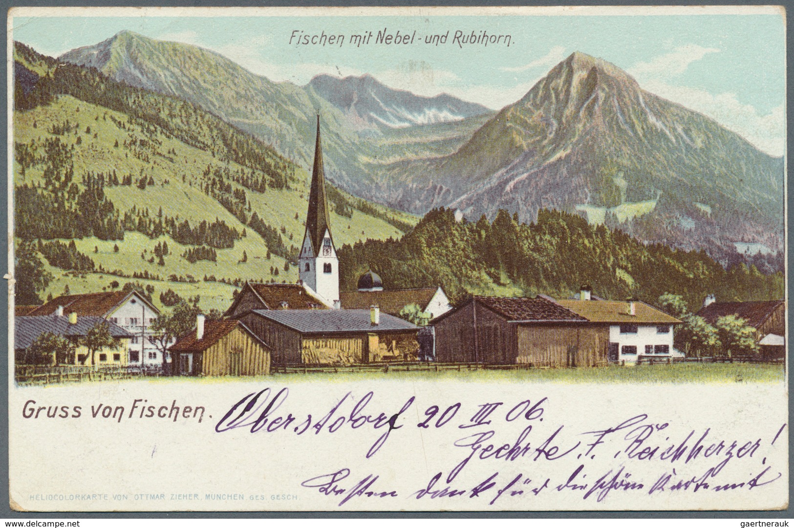 Ansichtskarten: Bayern: FISCHEN Allgäu (alte PLZ 8975) Mit Langewang. Eine Schöne Partie Mit über 13 - Autres & Non Classés