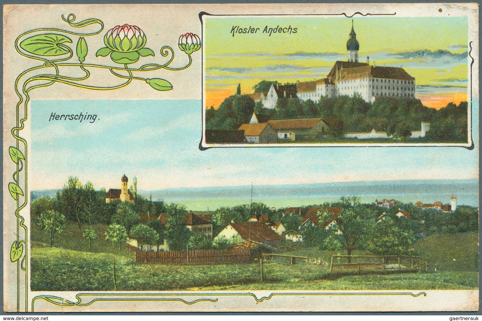 Ansichtskarten: Bayern: HERRSCHING Am Ammersee (alte PLZ 8036) Mit Breitbrunn. Eine Reichhaltige Par - Sonstige & Ohne Zuordnung