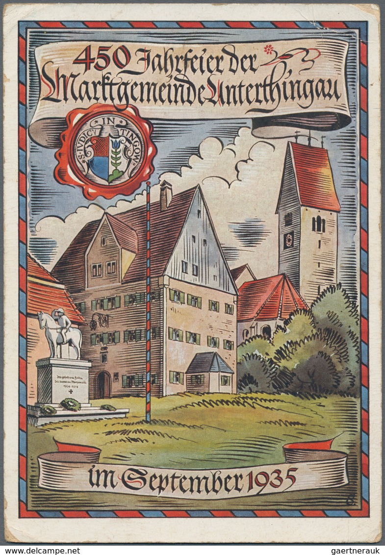 Ansichtskarten: Bayern: KAUFBEUREN Und OBERALLGÄU (alte PLZ 895), Eine Hochwertige Partie Mit 19 His - Autres & Non Classés