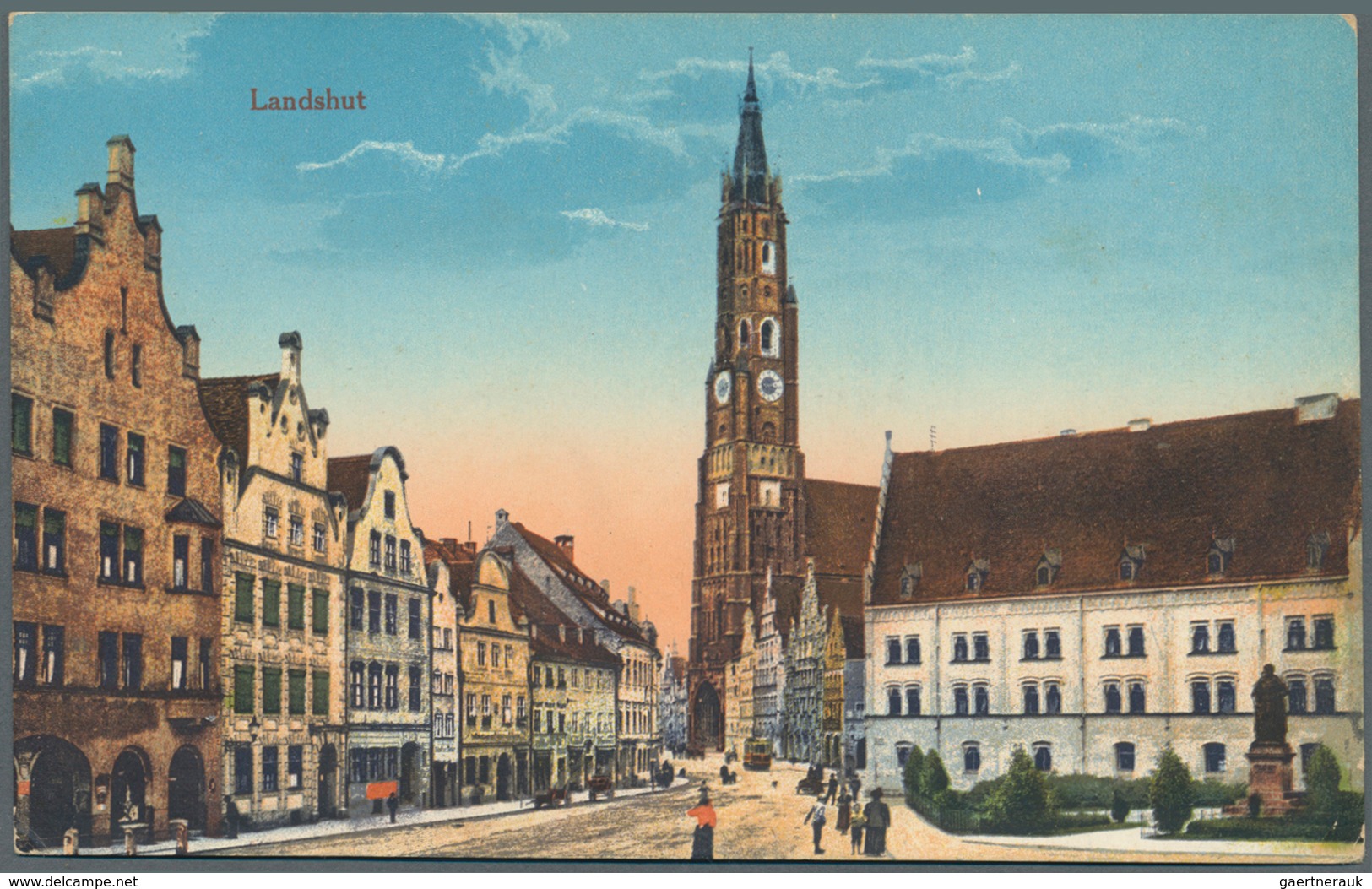 Ansichtskarten: Bayern: LANDSHUT mit Landkreis (alte PLZ 8300-8319), ein vielseitiger Bestand mit üb