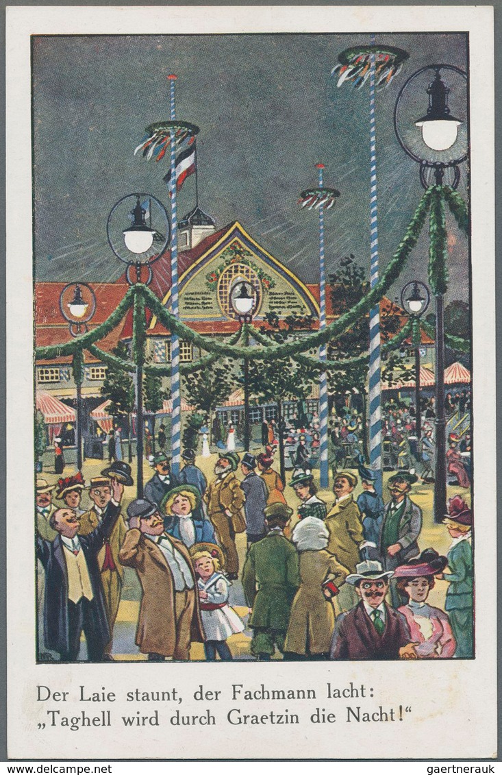 Ansichtskarten: Bayern: MÜNCHEN, Ausstellungs- Und Ereigniskarte 1913, Eine Interessante Auswahl Mit - Autres & Non Classés