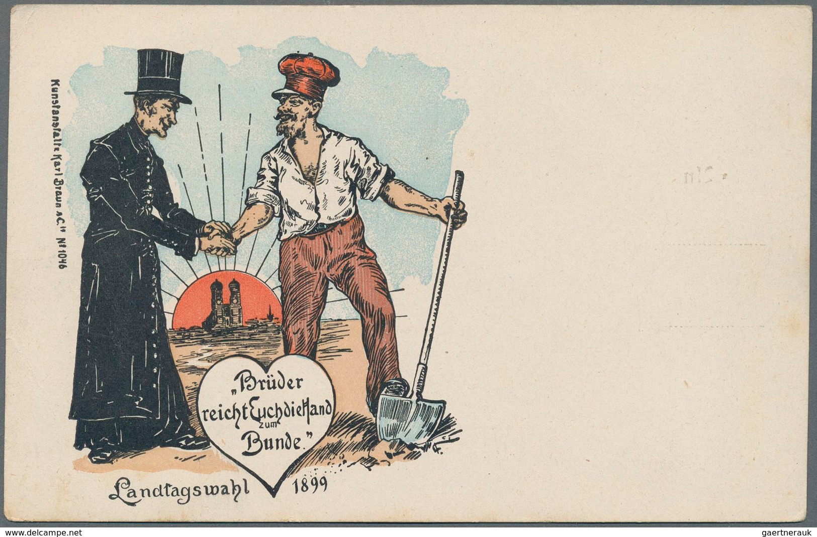 Ansichtskarten: Bayern: MÜNCHEN, Ausstellungs- Und Ereigniskarten Aus Dem Jahr 1899, Eine Nette Zusa - Autres & Non Classés
