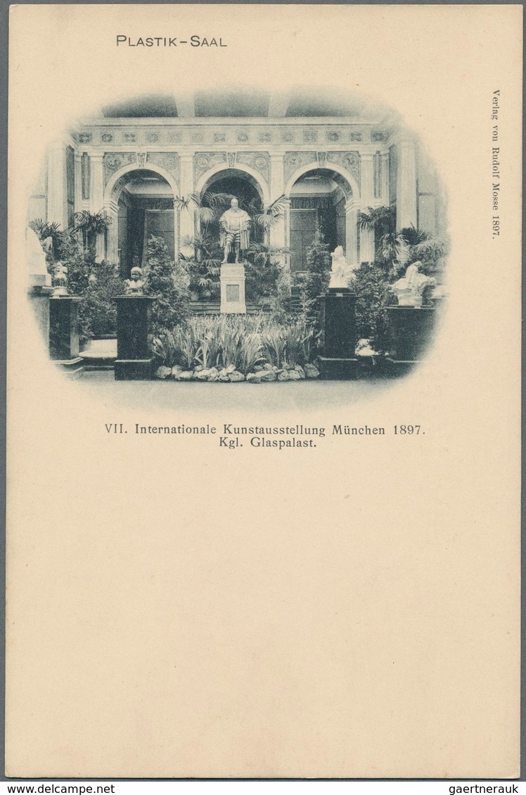 Ansichtskarten: Bayern: MÜNCHEN, Kleines Lot Von 7 Ausstellungskarten Der VII. Internationalen Kunst - Autres & Non Classés