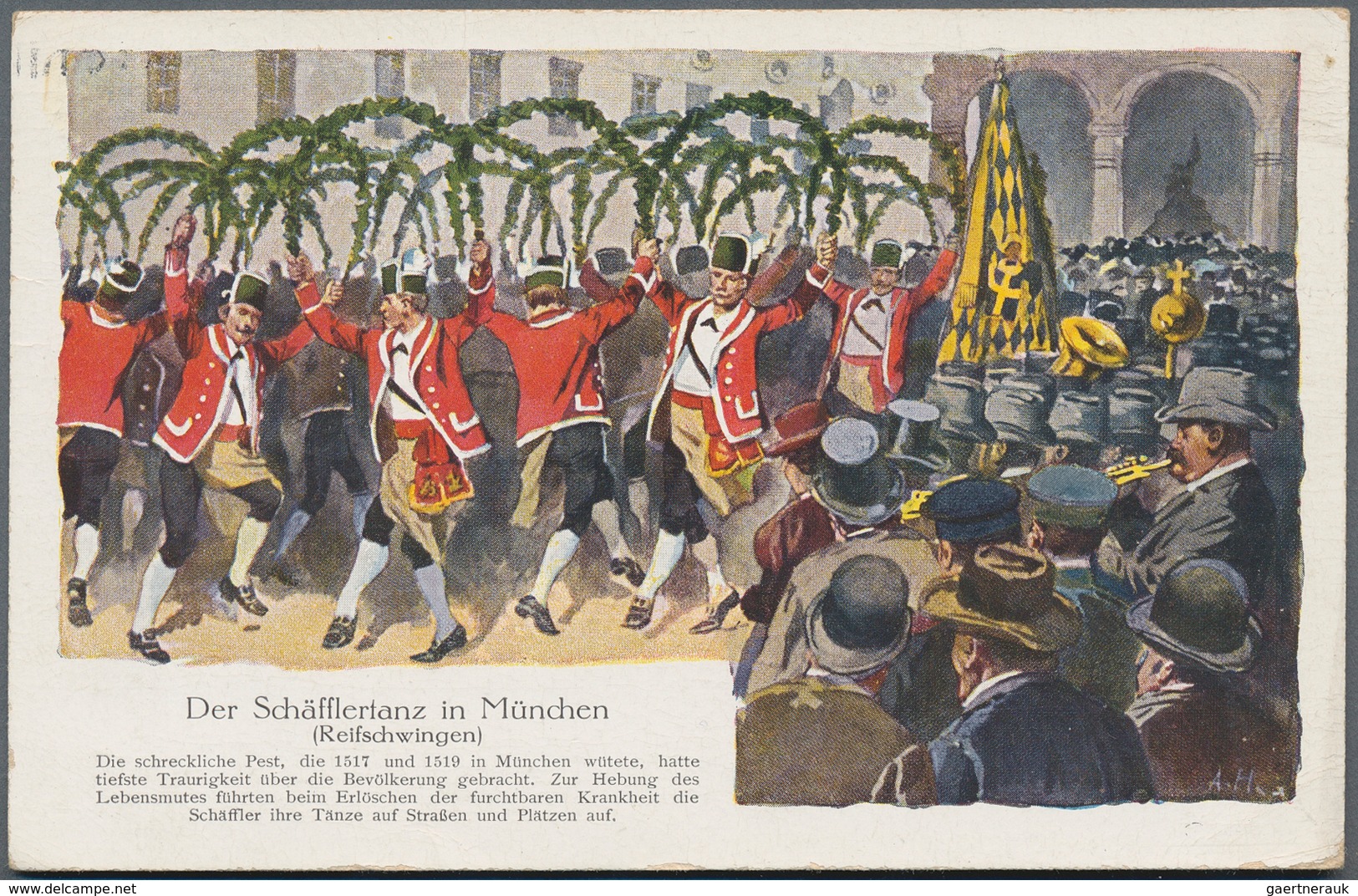 Ansichtskarten: Bayern: MÜNCHEN, Schäfflertanz, Schachtel Mit 189 Ansichtskarten Aus Den Jahre 1900/ - Autres & Non Classés