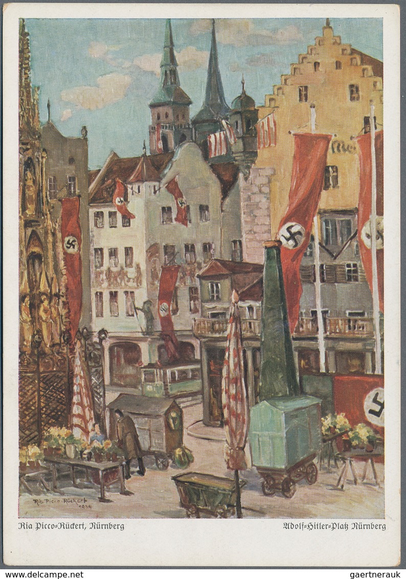 Ansichtskarten: Bayern: NÜRNBERG (8500): 1898/1940 Ca., Nürnberger Hauptmarkt, Sammlung Von Ca. 200 - Autres & Non Classés