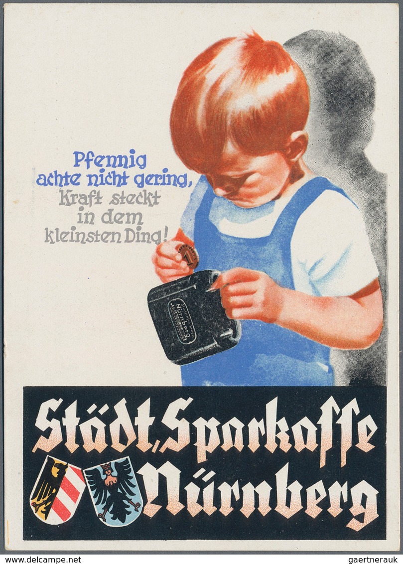 Ansichtskarten: Bayern: NÜRNBERG (8500): 1899/1930 Ca., Firmenwerbung, Sammlung Von über 60 Reklame- - Autres & Non Classés
