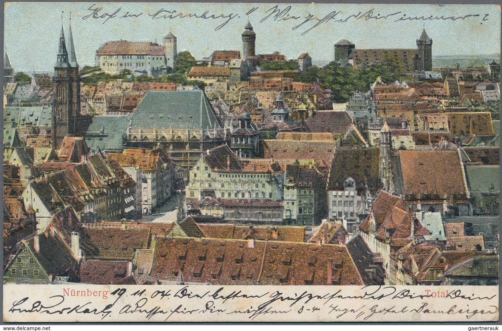 Ansichtskarten: Bayern: NÜRNBERG (8500): 1900/1935 Ca., Gesamtansichten & Kirchen, Sammlung Von Ca. - Sonstige & Ohne Zuordnung