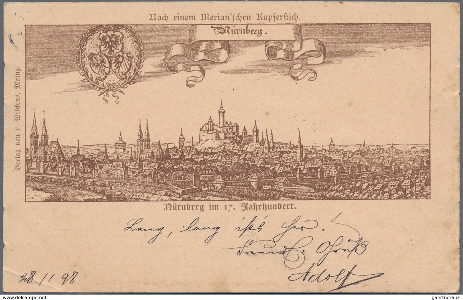 Ansichtskarten: Bayern: NÜRNBERG (8500): 1900/1935 Ca., Gesamtansichten & Kirchen, Sammlung Von Ca. - Sonstige & Ohne Zuordnung