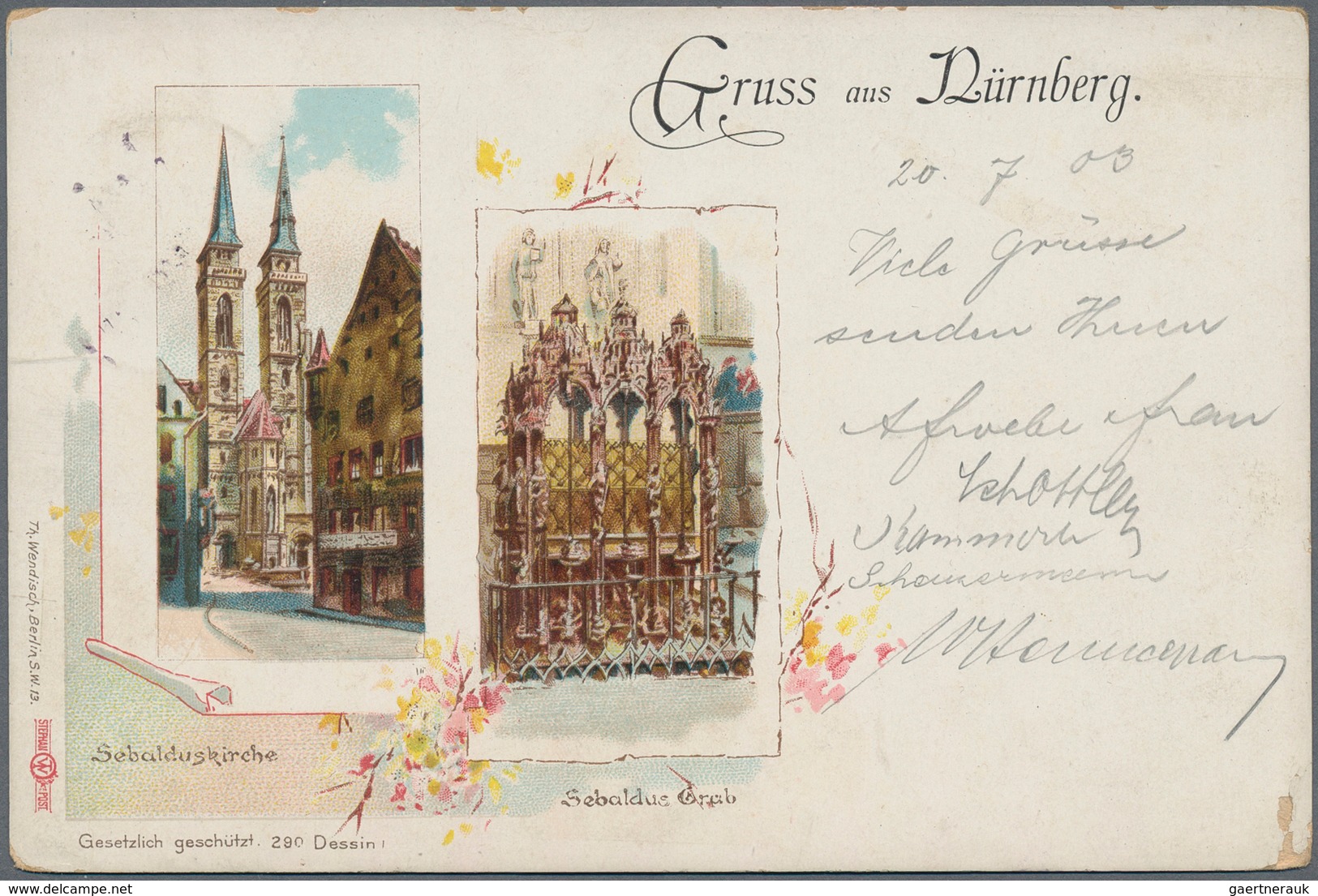 Ansichtskarten: Bayern: NÜRNBERG (8500): 1900/1935 Ca., Gesamtansichten & Kirchen, Sammlung Von Ca. - Autres & Non Classés