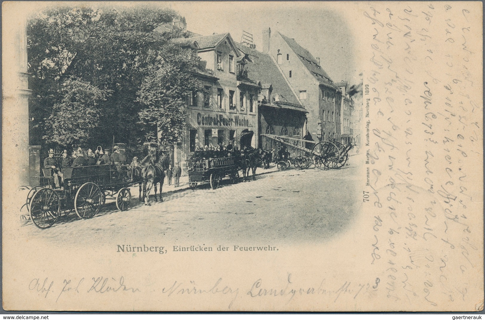 Ansichtskarten: Bayern: NÜRNBERG (8500): 1900/1940 Ca., Innenstadt-Gebäude Und Brunnen & Denkmäler, - Autres & Non Classés