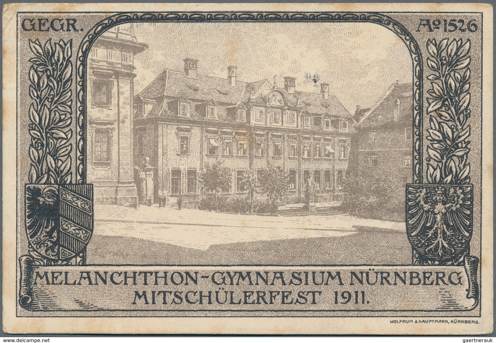 Ansichtskarten: Bayern: NÜRNBERG (8500): 1900/1940 Ca., Innenstadt-Gebäude Und Brunnen & Denkmäler, - Autres & Non Classés