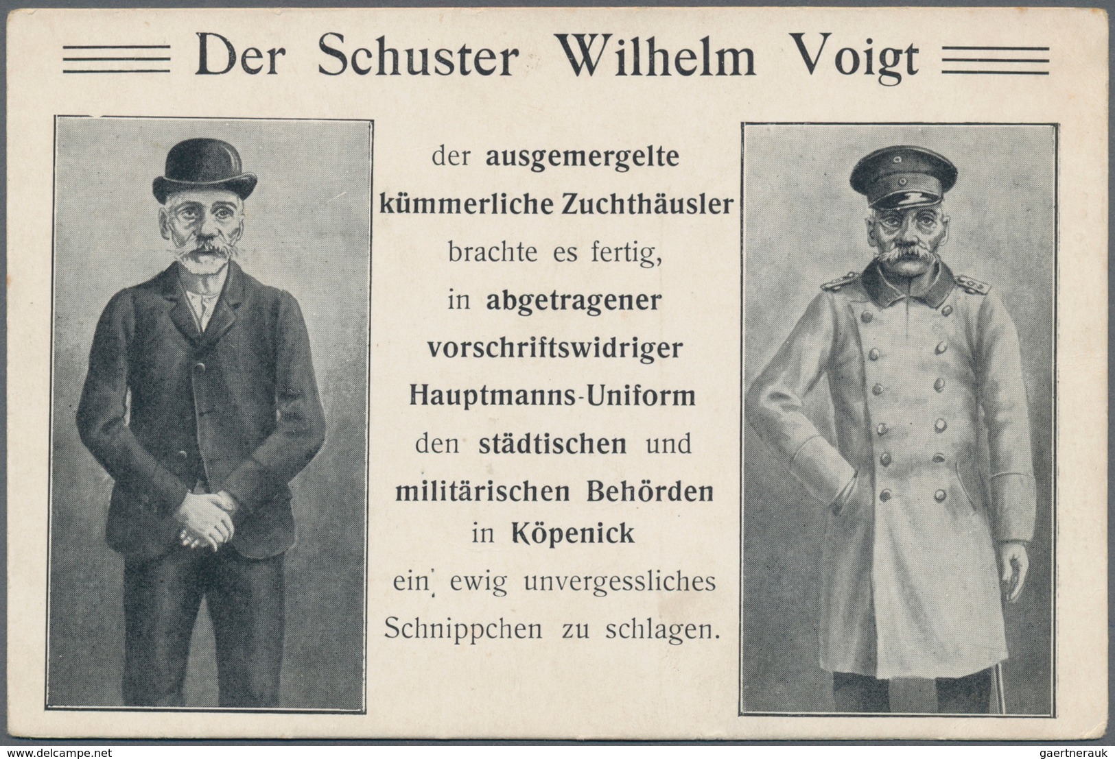 Ansichtskarten: Berlin: DER HAUPTMANN VON KÖPENICK, 25 Historische Ansichtskarten Mit Ablichtungen U - Other & Unclassified