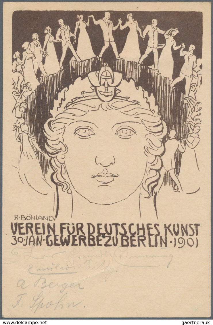 Ansichtskarten: Berlin: KÜNSTLER, 31 Interessante Ansichtskarten Berliner Künstlerzeichnungen Und Ku - Autres & Non Classés