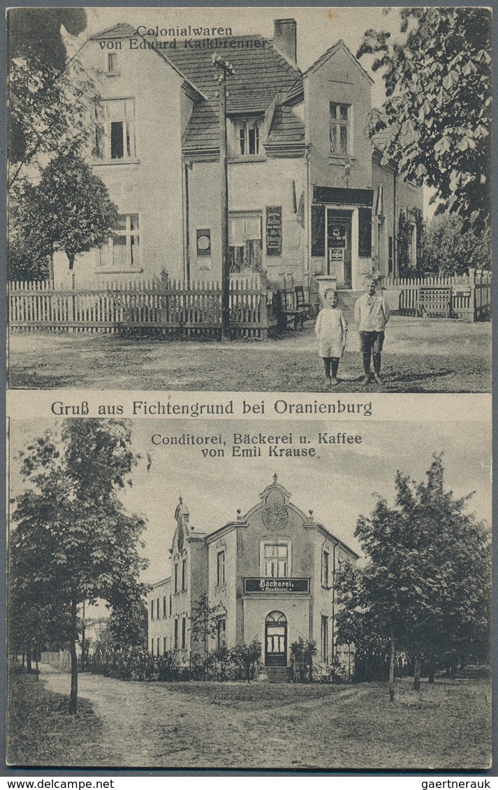 Ansichtskarten: Brandenburg: ZUSAMMENSTELLUNG Mit Gut 200 Historischen Ansichtskarten, 7 Fotografien - Other & Unclassified