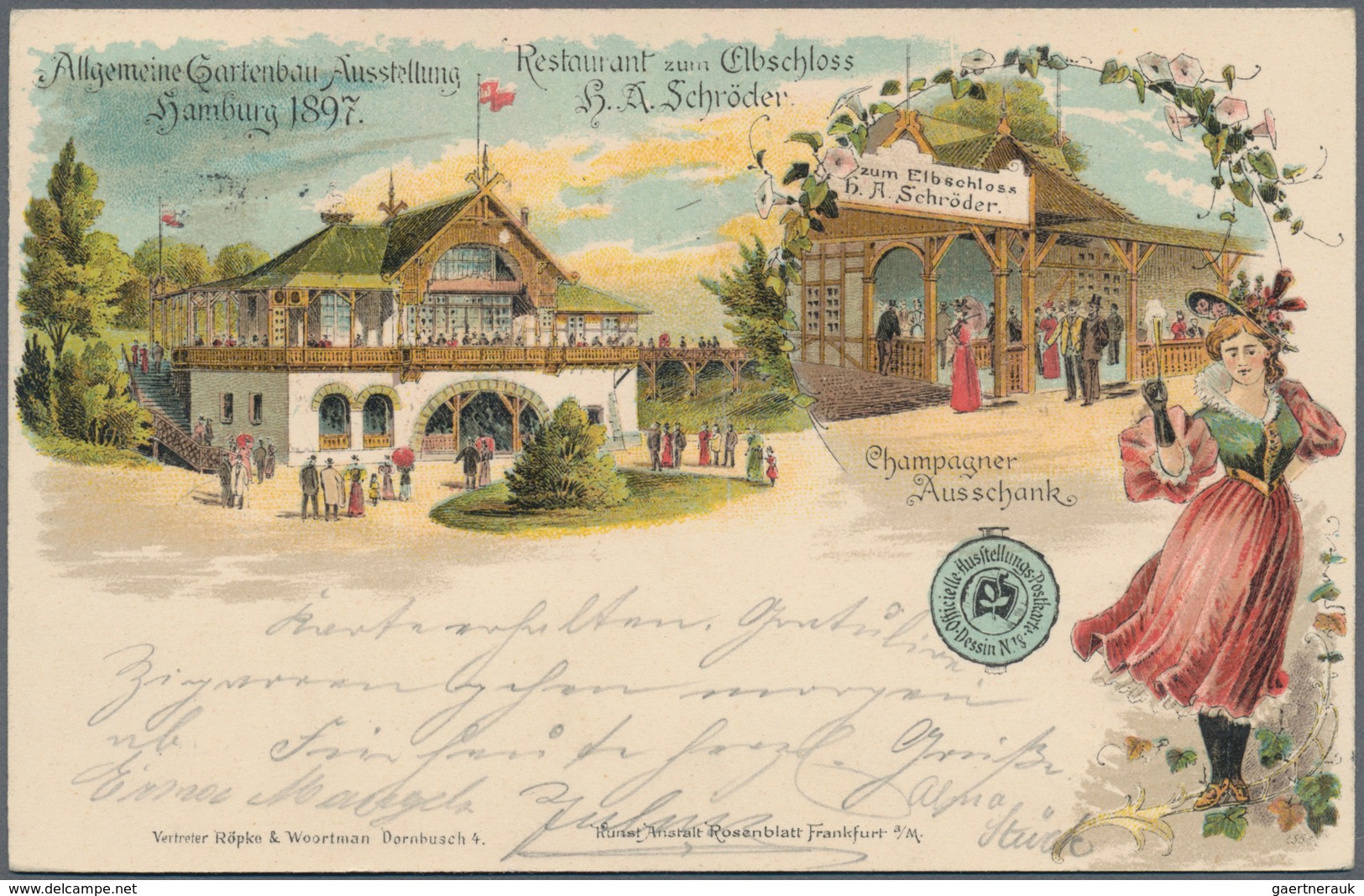 Ansichtskarten: Hamburg: ALLGEMEINE-GARTENBAU-AUSSTELLUNG 1897, 36 Unterschiedliche Ausstellungskart - Other & Unclassified