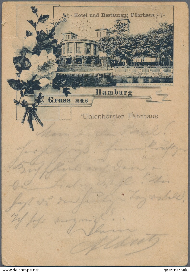 Ansichtskarten: Hamburg: VORLÄUFER, 11 Interessante Vorläuferkarten Aus Den Jahren 1889/1892, Gebrau - Other & Unclassified