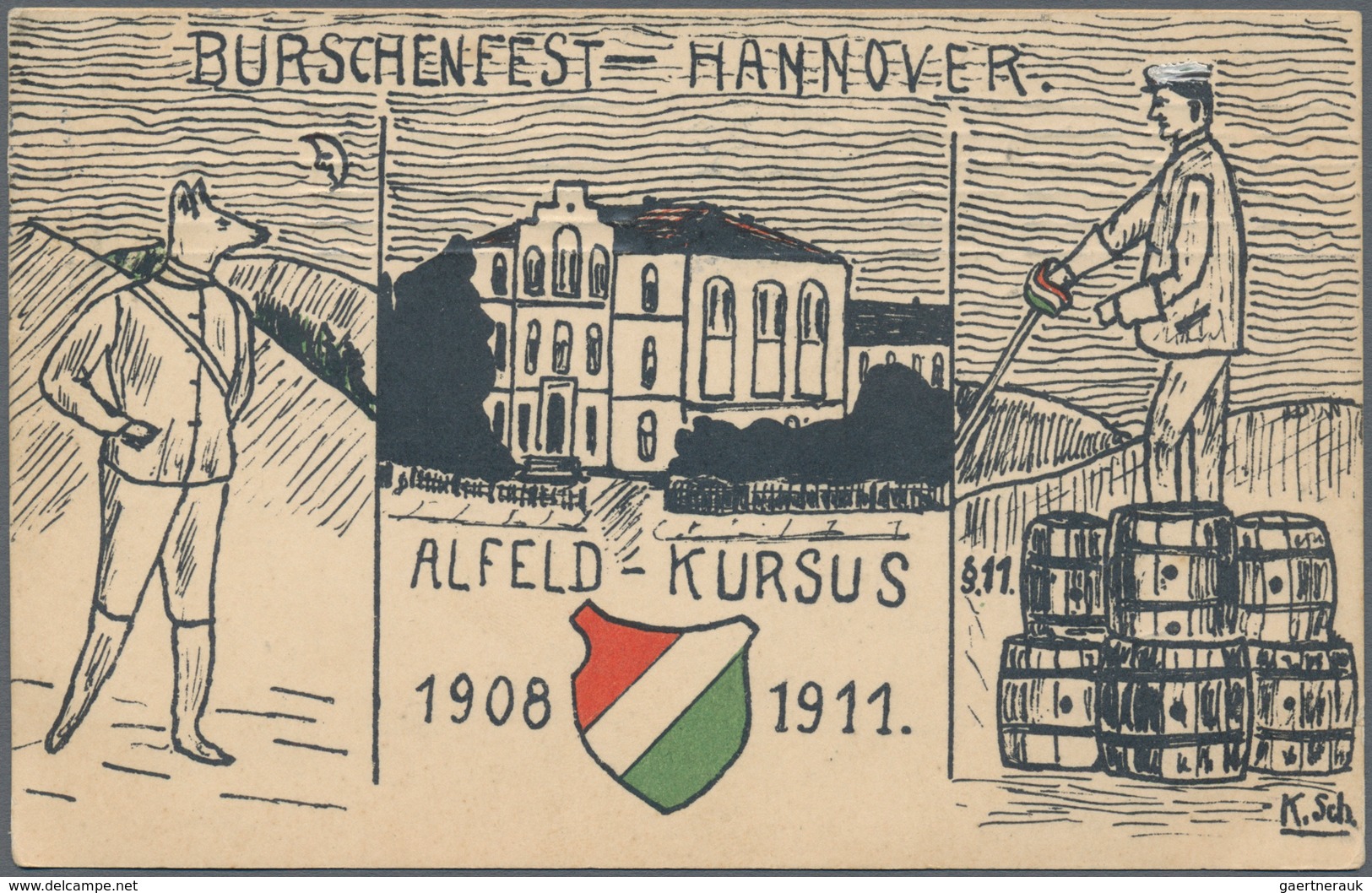 Ansichtskarten: Niedersachsen: HANNOVER, Altes Kleines Postkartenalbum Mit 67 Historischen Karten Ab - Other & Unclassified