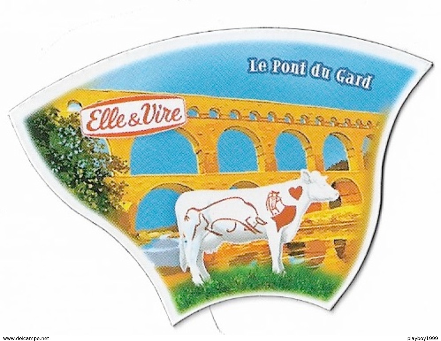 Magnets - Vaches - Elle & Vire - Le Pont Du Gard - - Animaux & Faune