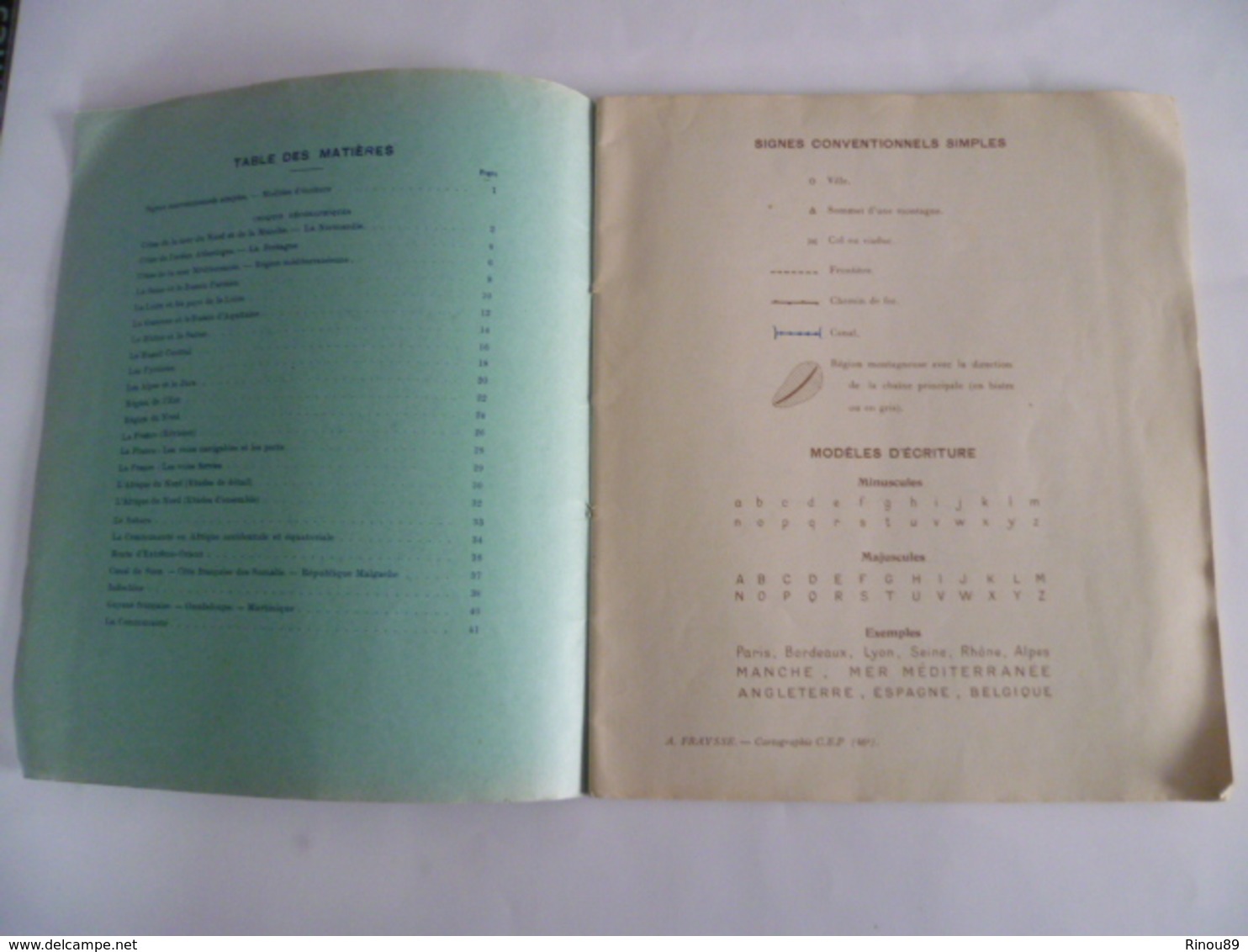 Cahier De Cartographie- France Et Communauté 1960 - Cartes/Atlas