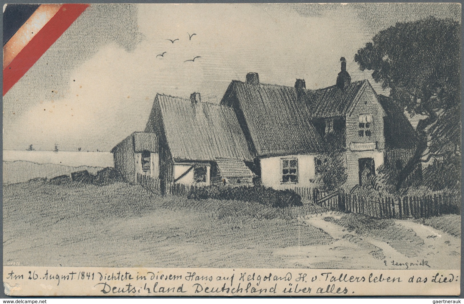 Ansichtskarten: Schleswig-Holstein: HELGOLAND (alte PLZ 2192), 58 Alte Ansichtskarten, 2 Sammelbildc - Other & Unclassified
