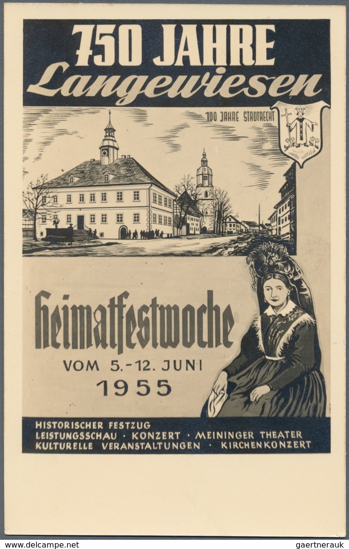 Ansichtskarten: Thüringen: SCHACHTEL Mit über 500 Historischen Ansichtskarten Ab 1898 Bis Ungefähr 1 - Autres & Non Classés